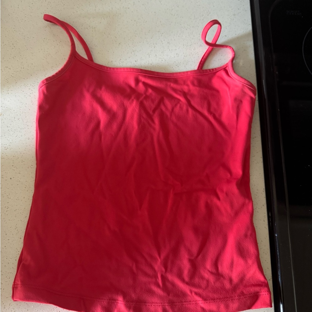 Garage Red Fitted Camisole Tank Top